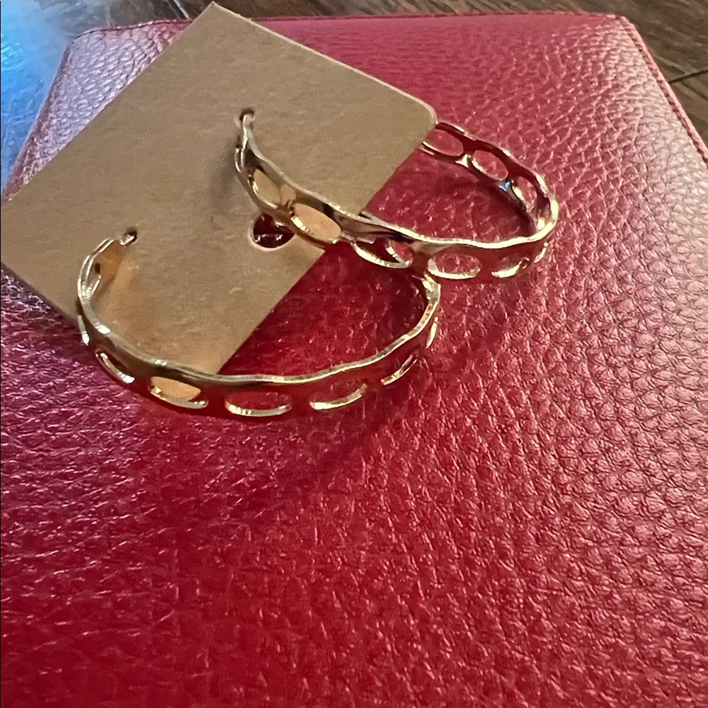 Macy's Gold and Silver Tone Hoop Earrings